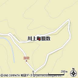 岡山県高梁市川上町臘数周辺の地図