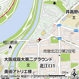 大阪府大阪市東淀川区北江口1丁目7-7周辺の地図