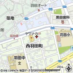愛知県豊橋市西羽田町97周辺の地図