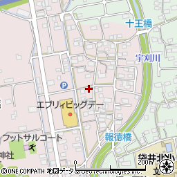 静岡県袋井市堀越1058周辺の地図