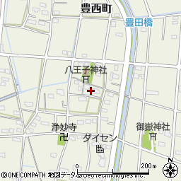 静岡県浜松市中央区豊西町2033周辺の地図