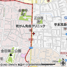 大阪府寝屋川市黒原城内町18-13周辺の地図