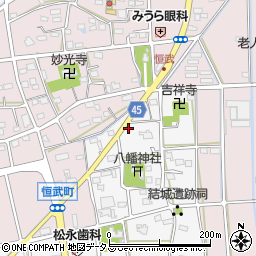 静岡県浜松市中央区貴平町1688周辺の地図
