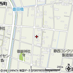 静岡県浜松市中央区豊西町416周辺の地図