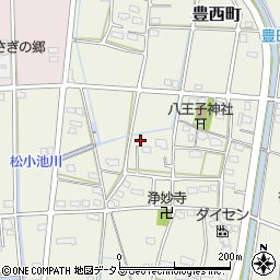静岡県浜松市中央区豊西町2017周辺の地図