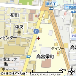 大阪府寝屋川市高宮栄町5-1周辺の地図