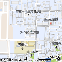 ダイキン工業江風寮周辺の地図