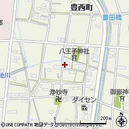 静岡県浜松市中央区豊西町2036周辺の地図