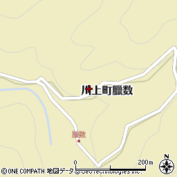 岡山県高梁市川上町臘数551周辺の地図