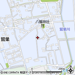 静岡県袋井市鷲巣358周辺の地図