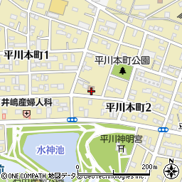 平川本町住民会館周辺の地図
