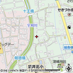 静岡県袋井市久能1818周辺の地図