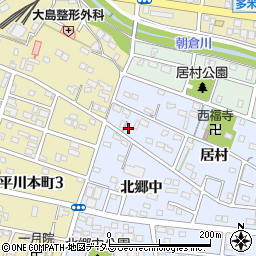 愛知県豊橋市岩田町居村172周辺の地図