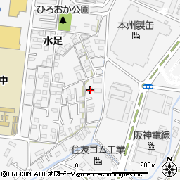 兵庫県加古川市野口町水足292-1周辺の地図