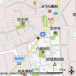 静岡県浜松市中央区貴平町1691周辺の地図