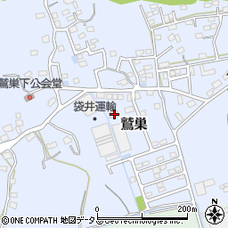 静岡県袋井市鷲巣455周辺の地図