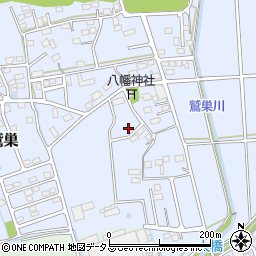 静岡県袋井市鷲巣599周辺の地図