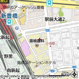愛知県豊橋市西小田原町周辺の地図