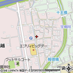 静岡県袋井市堀越1059-16周辺の地図