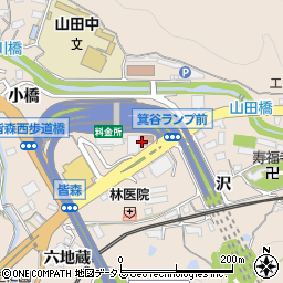 神戸市消防局北消防署山田出張所周辺の地図