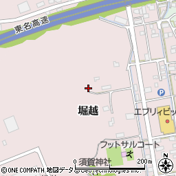 静岡県袋井市堀越1312周辺の地図