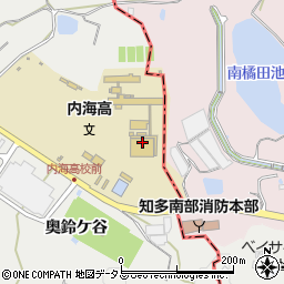 愛知県立内海高等学校周辺の地図