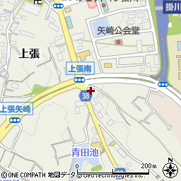 静岡県掛川市上張850周辺の地図