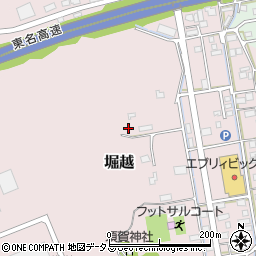 静岡県袋井市堀越1122-1周辺の地図