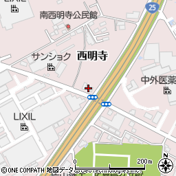尾崎タイヤ周辺の地図