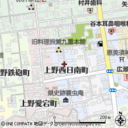 三重県伊賀市上野西日南町周辺の地図