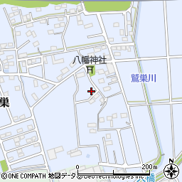 静岡県袋井市鷲巣600周辺の地図