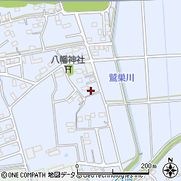 静岡県袋井市鷲巣783周辺の地図