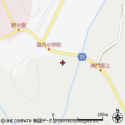 広島県山県郡北広島町南門原278周辺の地図