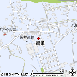 静岡県袋井市鷲巣442-7周辺の地図