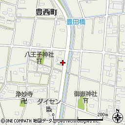 静岡県浜松市中央区豊西町1980周辺の地図