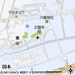 静岡県袋井市国本2358周辺の地図