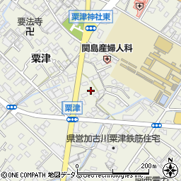 兵庫県加古川市加古川町粟津周辺の地図
