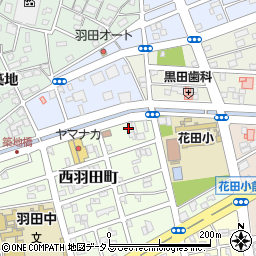 愛知県豊橋市西羽田町240周辺の地図