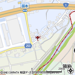 静岡県袋井市国本234-1周辺の地図