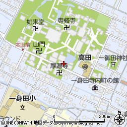 高田本山専修寺　納骨堂周辺の地図