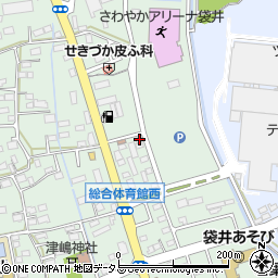静岡県袋井市久能1741-8周辺の地図