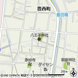 静岡県浜松市中央区豊西町1969周辺の地図