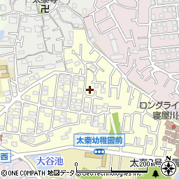 大阪府寝屋川市太秦緑が丘9周辺の地図