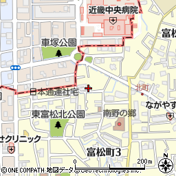 兵庫県尼崎市富松町3丁目30-32周辺の地図