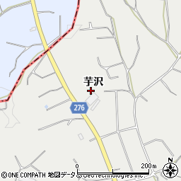 愛知県知多郡南知多町内海芋沢周辺の地図