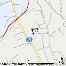 愛知県南知多町（知多郡）内海（芋沢）周辺の地図