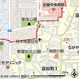 兵庫県尼崎市富松町3丁目30-1周辺の地図