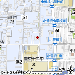 豊中市立小曽根校区南郷の家周辺の地図