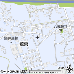 静岡県袋井市鷲巣376周辺の地図