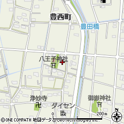 静岡県浜松市中央区豊西町1970周辺の地図